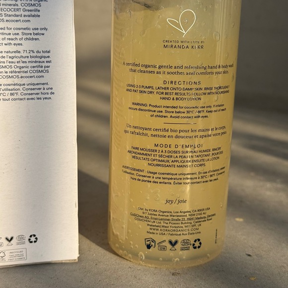 Kora Organics Renewing Hand & Body Wash Cleanse & Soothe 10.14 fl oz - Picture 5 of 5